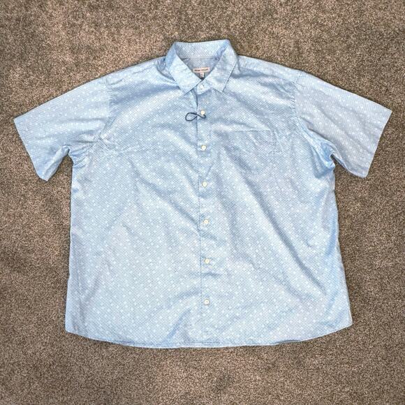 Peter Millar NWOT Men's XXL Sunshade Cotton Stretch Geometric Button Up Shirt - Picture 12 of 13